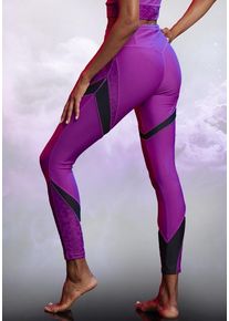 active by Lascana LASCANA ACTIVE Leggings lila Gr. XS (32/34) für Damen. Eng