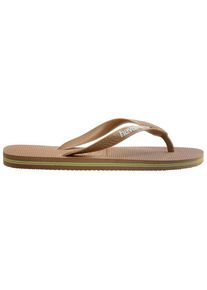 Havaianas Brasil Logo Sandalen Damen (Gr 35/36 |beige/braun)
