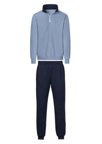 TRIGEMA Herren Freizeitanzug "TRIGEMA Herren Jogginganzug in Sweat-Qualität", blau, sportlich, Gr. S, 70% Baumwolle, 30% Polyester, Sportanzüge