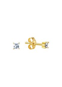 Vivance Damen Paar Ohrstecker "333/- Gelbgold glanz Zirkonia", ONE-SIZE, Gold, gelb, Gold, Ohrringe