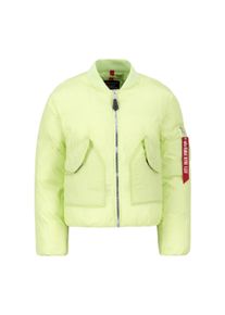 Damen Bomberjacke "Alpha Industries Women - Bomber Jackets MA-1 Padded W", grün, Gr. L, Alpha Industries, Obermaterial: 100% Nylon, Füllung: 100%