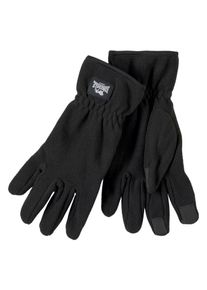 Lonsdale Herren Fleecehandschuhe "AYSIDE", schwarz, sportlich, Gr. S, unifarben, Kunstfaser, Handschuhe