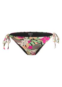 Roxy Damen Bikini-Hose "Printed Beach Classics"anthrazit palm song s, Gr. M, 87% Nylon, 13% Elasthan, Badehosen