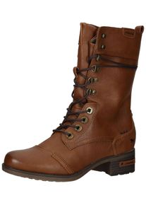 Mustang Shoes Damen Schnürstiefel "Mustang Shoes Stiefel Lederimitat", Gr. 37, braun, Lederimitat, casual, Schuhe