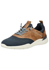 Mustang Shoes Herren Sneaker "Mustang Shoes Sneaker Lederimitat/Textil", Gr. 45, blau, Lederimitat, Textil, casual, Schuhe