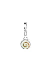 Vivance Damen Ketten-Anhänger "925/- Sterling Silber rhodiniert 1 Meeresauge", ONE-SIZE, Silber 925 (Sterlingsilber), 1,0 g, weiß, Silber 925