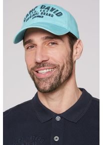CAMP DAVID Damen Baseball Cap, blau, casual, bestickt, Baumwolle, Caps, mit Klett-Verschluss