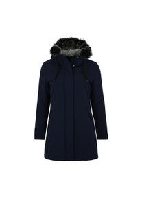 DEPROC Active Damen Parka "DIAMOND PEAK Women", blau, casual, Gr. 44, 94% Polyamid; 6% Elasthan, Jacken, mit abnehmbarem Kunstfellbesatz