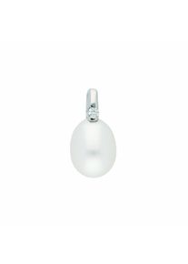 Adelia´s ADELIA ́S Damen Ketten-Anhänger "585 Weißgold Anhänger", 0.030 ct VVS = sehr sehr kleine Einschlüsse mit Brillant, Gold, silber, Gold,