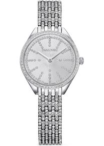 Swarovski Damen Quarzuhr "ATTRACT PAVÈ", silber, Armbanduhren, Armbanduhr, Damenuhr, Swarovski-Kristalle, Swiss Made