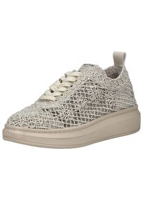 Mustang Shoes Damen Sneaker "Mustang Shoes Sneaker Textil", Gr. 37, beige, Textil, casual, Schuhe