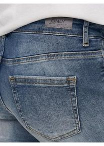 Only Maternity Damen Umstandsjeans "OLMBLUSH MID SK ANK RW DNM NOOS", blau, modisch, Gr. S, Denim/Jeans, Obermaterial: 92% Baumwolle, 6%