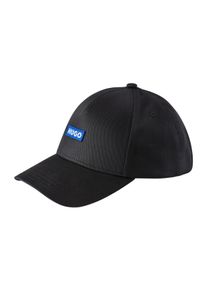 HUGO BLUE Damen Baseball Cap "Jinko", schwarz, casual, unifarben, Stoff, Baumwolle, Caps, mit Logopatch UNISEX