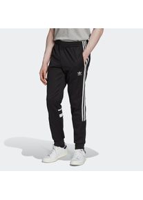 Herren Sporthose "ADICOLOR CLASSICS CUTLINE HOSE", schwarz, sportlich, Gr. XS, adidas originals, Obermaterial: 52% Baumwolle, 48% Polyester, Hosen