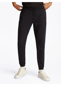 Tommy Jeans Herren Sweathose "TJM SLIM S FLAG SWEATPANT", schwarz, casual, Gr. XXXL, Sweatware, Obermaterial: 80% Baumwolle, 20% Polyester, Hosen,