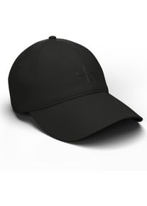 Damen Baseball Cap "MONOLOGO EMBROIDERY BASEBALL HAT", schwarz, casual, Calvin Klein Jeans, unifarben, Web, Baumwolle, Caps, Mit festem Schirm