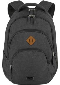 Travelite Laptoprucksack "BASICS Melange", grau, Polyester, unifarben, Basic, Rucksäcke, Freizeitrucksack Arbeitsrucksack Schulrucksack Reiserucksack