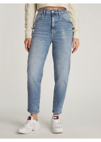 Tommy Jeans Damen Mom-Jeans "MOM JEAN UH TPR", blau, casual, Gr. 32, unifarben, Denim/Jeans, Obermaterial: 99% Baumwolle, 1% Elasthan, Jeans, mit