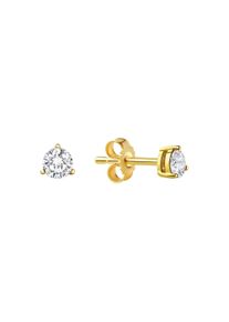 Vivance Damen Paar Ohrstecker "333/- Gelbgold glanz Zirkonia", ONE-SIZE, Gold, gelb, Gold, Ohrringe