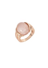 ZEEme Damen Fingerring "925 Sterling Silber Rosenquarz", 054 (17,2), 4,9 ct, Silber 925 (Sterlingsilber), rot, Silber 925 (Sterlingsilber),