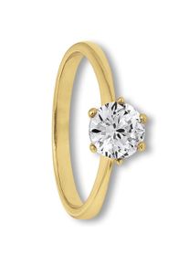 ONE ELEMENT Damen Goldring "Zirkonia Ring aus 333 Gelbgold", 52,mit Zirkonia, Gelbgold 333, gold, Gelbgold 333, Fingerringe, Damen Gold Schmuck