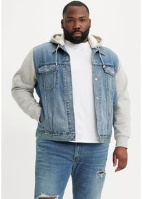 LEVI'S® PLUS LEVI'S PLUS Herren Hybridjacke, blau, casual, Gr. 5XL, mehrfarbig, Denim/Jeans, Obermaterial: 100% Baumwolle, Jacken, mit Sweat Kapuze und Ärmeln