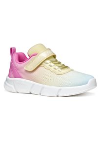 Geox Kinder Sneaker "J ARIL GIRL", Gr. 24, bunt, Textil, Synthetik, modisch, Schuhe, Knitwear Sneaker, Klettschuh mit glitzerndem Klettriegel