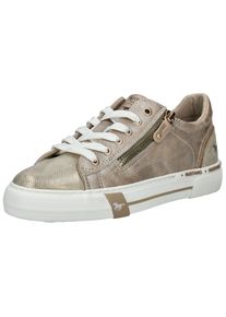 Mustang Shoes Damen Sneaker "Mustang Shoes Sneaker Lederimitat", Gr. 39, beige, Lederimitat, casual, Schuhe