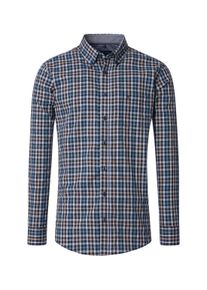 Casamoda Herren Langarmhemd "Casamoda Freizeithemd kariert", blau, Gr. XXL, kariert, 100% Baumwolle, Hemden