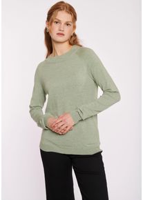 Haily's HAILY’S Damen Strickpullover "LS V SK Lo44la", grün, feminin, Gr. XXL, meliert, Strick, Obermaterial: 50% Viskose, 27% Nylon, 23% Polyester, Pullover
