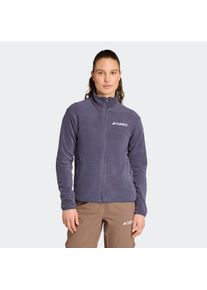 adidas terrex Damen Cardigan "W MT ESS FZ FL", blau, Gr. M, Obermaterial: 100% Polyester, Strickjacken