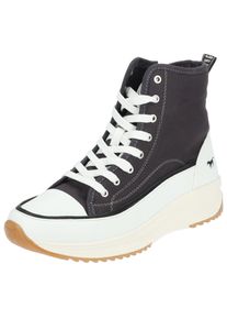 Mustang Shoes Damen Sneaker "Mustang Shoes Sneaker Lederimitat/Textil", Gr. 39, schwarz, Lederimitat, Textil, casual, Schuhe
