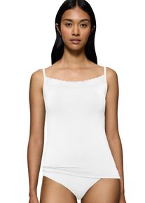 Triumph Damen BH-Hemd "Feel of Modal Spaghetti Top", Gr. XS, weiß, Single Jersey, Spitze, Obermaterial: 87% Modal, 13% Elasthan, casual, BHs, sehr