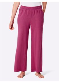 feel good Damen Dehnbund-Hose, Gr. 18, pink, 50% Baumwolle, 50% Polyester, gemustert, animal-print, unifarben, Hosen