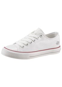 Damen Sneaker, Dockers by Gerli, Gr. 41, weiß, Textil, sportlich, Schuhe, mit dezenter Logo-Stickerei, Freizeitschuh, Halbschuh, Schnürschuh