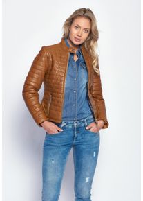 Maze Damen Lederjacke "Sota", braun, Gr. XXL, Obermaterial: 100% Lammleder / Futter: 100% Polyester, Jacken