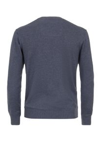 Casamoda Herren Strickpullover "Casamoda Pullover uni", blau, Gr. XL, 100% Baumwolle, Pullover
