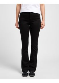 Lee Damen Bootcut-Jeans "BREESE BOOT", schwarz, casual, Gr. 31, Denim/Jeans, Obermaterial: 82% Baumwolle, 16% Polyester, 2% Elasthan, Jeans