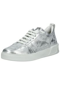 Högl HÖGL Damen Sneaker "Högl Sneaker Leder", Gr. 39, silber, Leder, casual, Schuhe