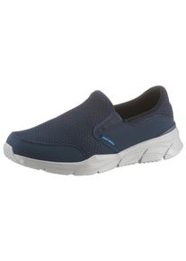 Skechers Herren Slip-On Sneaker "Equalizer", Gr. 44, blau, Textil, Synthetik, unifarben, sportlich, Schuhe, Slipper, Freizeitschuh mit Air Cooled