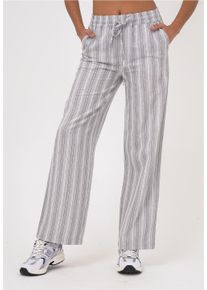 FRESHLIONS Damen Stoffhose "Giselle", grau, casual, Gr. S, gestreift, 100% Baumwolle, Hosen, in tollem Streifen-Design