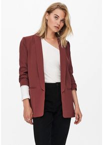Only Damen Kurzblazer "ONLELLY 3/4 LIFE BLAZER TLR NOOS", rot, modisch, Gr. 34, unifarben, Web, Obermaterial: 95% Polyester, 5% Elasthan, Blazer, mit