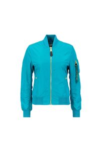 Damen Bomberjacke "Alpha Industries Women - Bomber Jackets MA-1 VF LW W", blau, Gr. S, Alpha Industries, Obermaterial: 100% Nylon, Futter: 100%