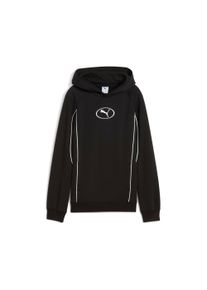 Puma Kinder Kapuzensweatshirt "SPORT HOODIE FL B", schwarz, sportlich, Gr. 152, bedruckt, Fleece, Obermaterial: 66% Baumwolle, 34% Polyester,
