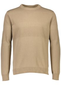 LINDBERGH Herren Strickpullover "LINDBERGH Strickpullover", beige, Gr. XL, Oberstoff: 100% Baumwolle, Pullover
