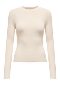 Only Damen Strickpullover "ONLLOUISA L/S PULLOVER KNT NCA", beige, modisch, Gr. XL, unifarben, Strick, Obermaterial: 50% Viskose, 28% Polyester, 22%