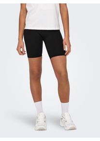 Only Play Damen Trainingsshorts "ONPJAM-SANA-3 XHW SHORTS NOOS", schwarz, sportlich, Gr. XS, unifarben, Jersey, Obermaterial: 80% Nylon, 20%