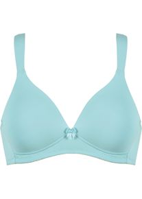 Naturana Damen Soft-BH, Gr. 75, blau, Obermaterial: 89% Polyamid, 11% Elasthan, unifarben, casual, BHs, nahtlose Schalen-Cups, gepolsterte