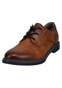 Bugatti Herren Schnürschuh, Gr. 40, braun, Synthetik, casual, Schuhe, Festtagsschuh, Anzugschuh, Business Schnürer mit griffiger Profilsohle