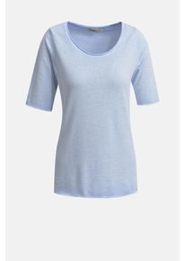 Smith & Soul SMITH & SOUL Damen Kurzarmpullover, blau, casual, Gr. S, unifarben, Material: 50% Baumwolle, 50% Polyester, Pullover, aus Feinstrick